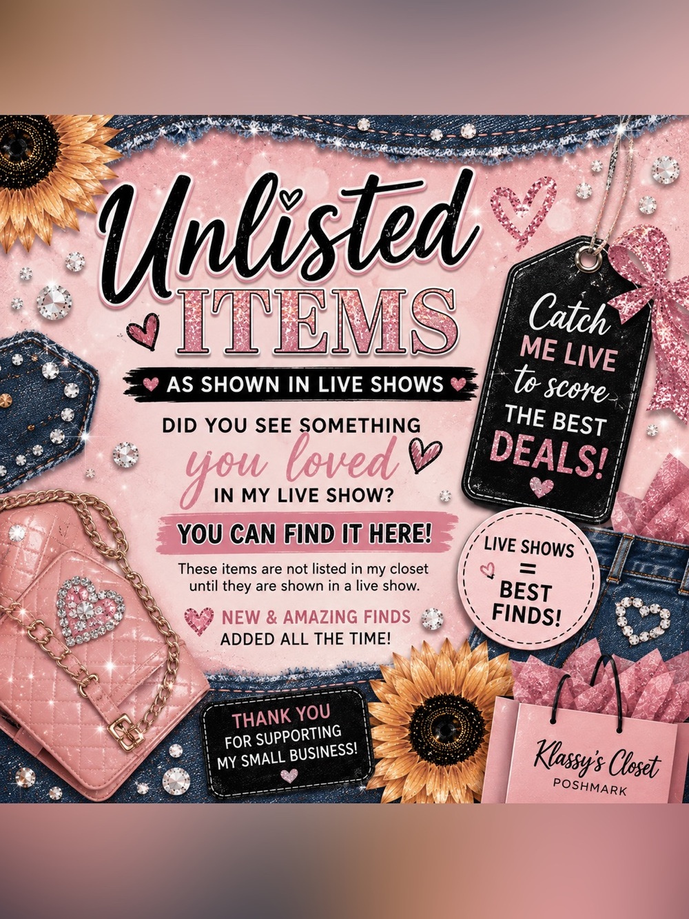 ✨Unlisted Live Show Item SOLD AS IS✨